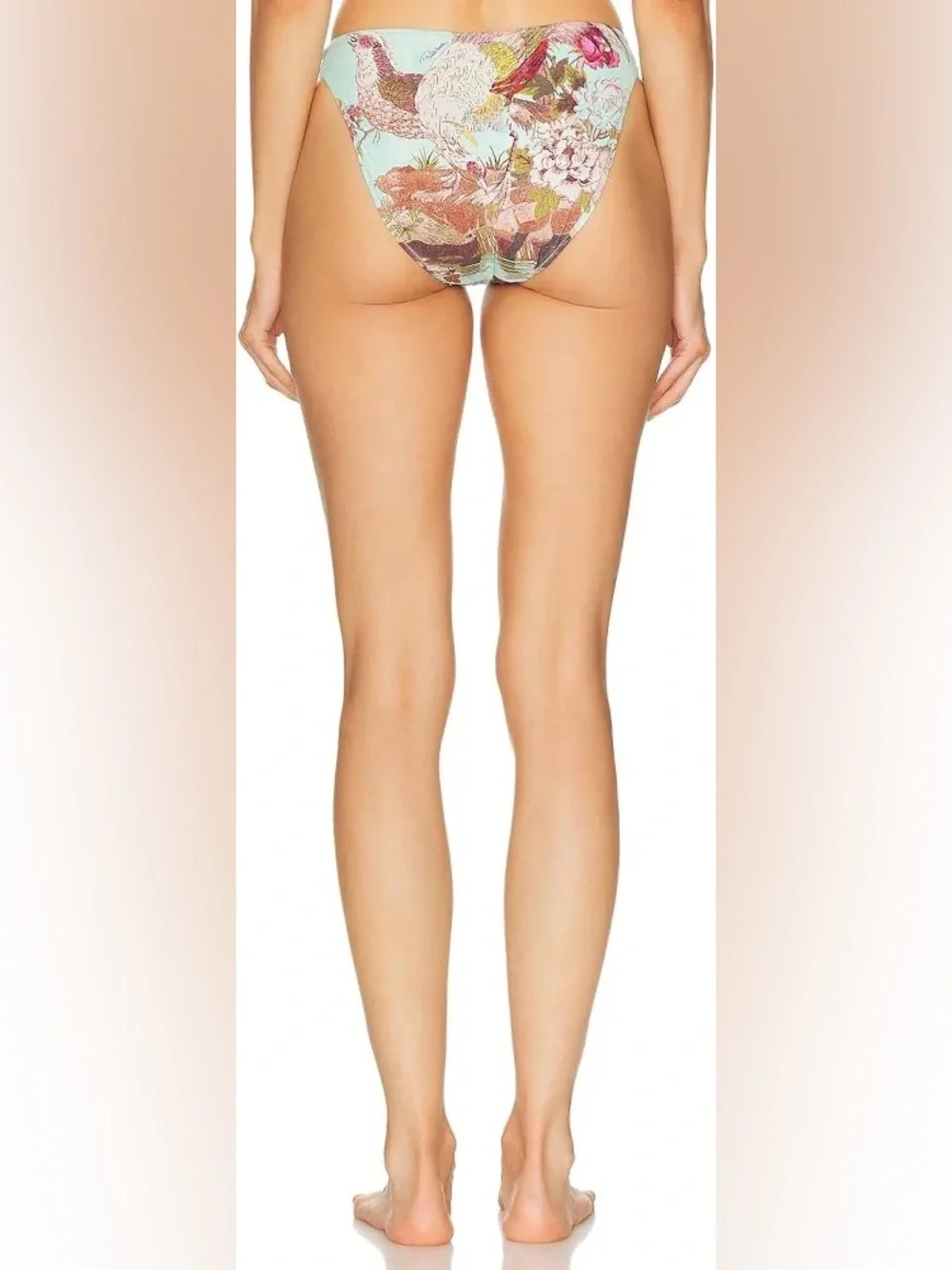 Roberto Cavalli x Skims Fagianella Print Dipped Mid Coverage Bottom Small
